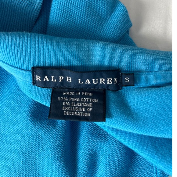Ralph Lauren Polo Preppy Dress Neon Pony Logo Cotton Blend Casual Sporty Size S - Picture 3 of 4